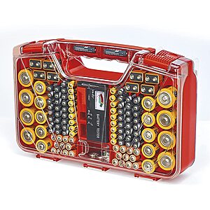 Ontel Battery Daddy Organizer and Storage Case with Test $15 on Amazon
