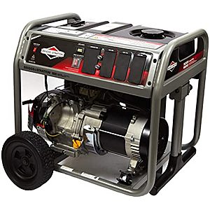 Briggs & Stratton 6250/5000 watt 240V generator with T handle mobility and heavy frame  Limited stock $200 off