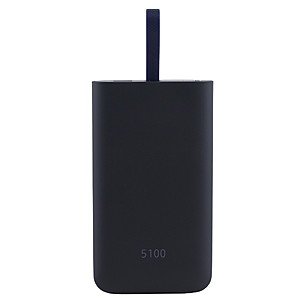 Samsung Fast Charge 5100mAh Battery Pack with Micro USB cable and USB-C Adapter- Navy Blue (Certified Refurbished) $10