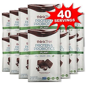 Plant Protein & Probiotics Chocolate 10pk X 4 Casepack (Best Before Aug 22, 2019) $14.99