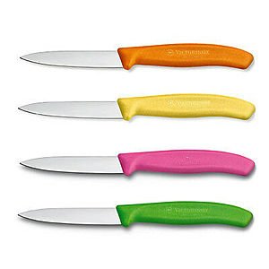 4-Pack Victorinox 3.25" Kitchen Paring Knife Set w/ Straight Edge Spear Tip $16 + Free Shipping