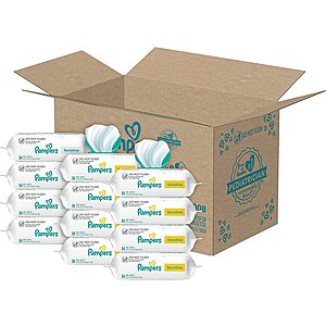 24-Pack 84-Ct Pampers Perfume Free Sensitive Baby Wipes + $15 Amazon Credit $51.50 (after $15 Rebate) w/ S&S + Free S/H