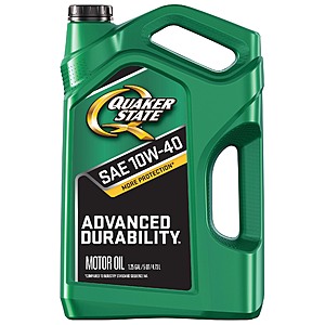 Quaker State Advanced Durability Conventional Motor Oil 10W-40, 5 Quart $7.66- Free Shipping over $35 or Free Store Pick-up at Walmart