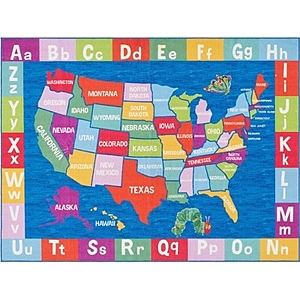 Eric Carle USA Map Area Kids' Rug (2'9"x4'3") - Home Dynamix - $7.67