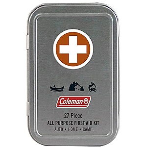 27-Piece Coleman All Purpose Mini First Aid Kit $4.99