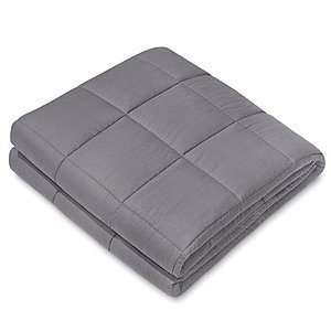 NEX Weighted Blanket (40x60,15 lbs) Blanket (Charcoal or Light Gray) $60 + Free Shipping