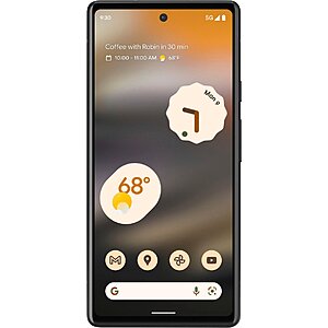AT&T Postpaid: 128GB Google Pixel 6a 5G Smartphone: New Lines $120, Upgrade $70 + $35 Activation Fee