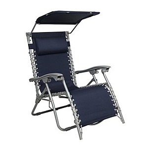 Bliss Hammocks: 26" Gravity Free Beach Chair w/ Pillow & Canopy (Navy, Sea Glass, Taupe) $40, 40" Brazilian Style Fringed Hammock $10 + Free Shipping w/ Prime
