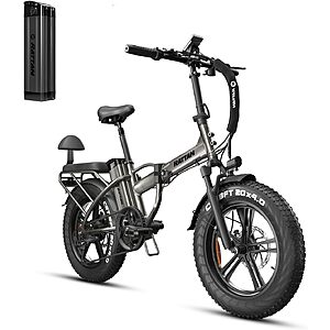 RATTAN 750W Electric Bike for Adults 48V 13AH Removable Battery Foldable Electric Bikes LM/LF Pro Ebike 20'' x 4.0 Fat Tire Electric Bicycles 2 Seater $411.05