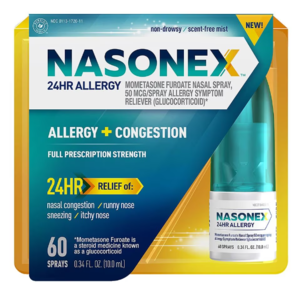 Nasonex 24 Hour Allergy Nasal Spray, 60 Sprays, $4.5 AC ($11.70)