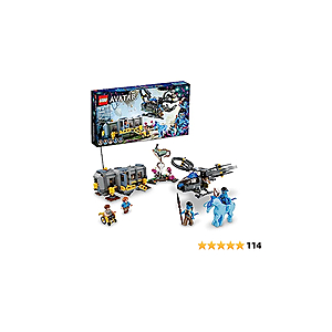 LEGO Avatar Floating Mountains Site 26 & RDA Samson 75573 Building Set - Helicopter Toy Featuring 5 Minifigures and Direhorse Animal Figure, Movie Inspired Set, Gift Idea - $60.98