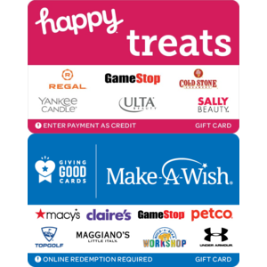 Office Depot B&M to 10/30 with printable Q:  Earn $25 in OD rewards wy buy $100 in Happy or Giving Good Gift Cards ($100 card or any combo adding to $100)
