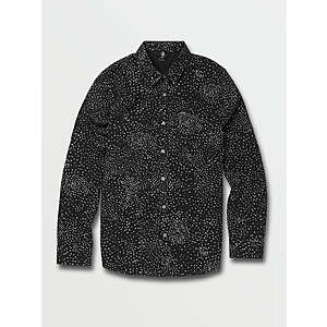 Volcom Apparel Sale: Men's Warbler Long Sleeve Shirt (Black) $14.40 & More + Free S/H