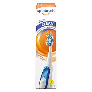 Spinbrush PRO CLEAN Battery Powered Toothbrush $4.15 w/ Subscribe & Save