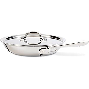 All-Clad Factory 2nds: Stainless 8" 3-Ply Fry Pan $50, 10" Fry Pan with Lid $72 & More + Free S&H on $60+
