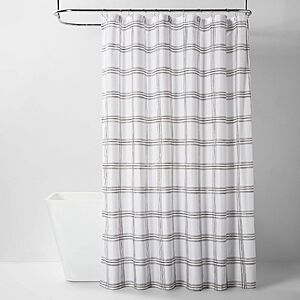 50% Off Select Bath Decor: Threshold Small Woven Basket w/ Lid $7, Shower Curtain $5.50 & More + Free Store Pickup