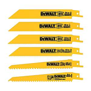 6-Pack DEWALT Reciprocating Saw Blade Set $7 at Ace Hardware w/ Free Store Pickup