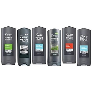 6-Pack 13.5-Oz Dove Men+Care Shower Gel (Assorted Scents) $19.50 + Free S&H w/ Amazon Prime