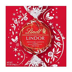 15-pc Lindt Lindor Truffles Holiday Ornament Tin $5, 18-pc Large Modern Box $4.50 & More + Shipping