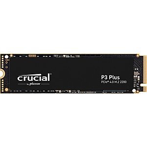 4TB Crucial P3 Plus PCIe Gen4 M.2 Solid State Drive SSD $215 + Free Shipping