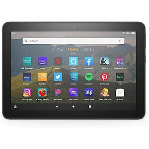 32GB Fire HD 8 Ad Supported Tablet (2020, 10th Gen, Refurbished) $30 + Free S/H for Prime Members