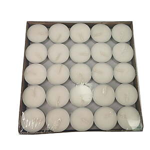 Amari White Unscented Indoor/Outdoor Tealight Candles, 100 Count $4.97