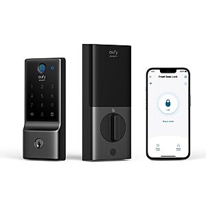 eufy Security Smart Door Lock C220 w/ Fingerprint Keyless Entry & Built-in Wi-Fi $100 + Free Shipping