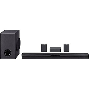 LG SQC4R 4.1 Channel Sound Bar w/ Wireless Subwoofer & Rear Speakers $200 + Free Shipping