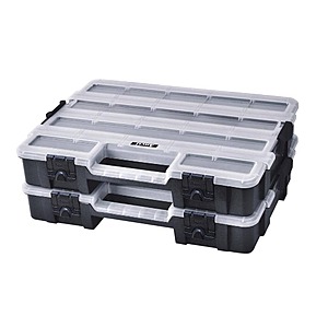 2-Pack Anvil 17-Compartment Black Interlocking Small Parts Organizer $6.90 w/store pickup ~ Home Depot