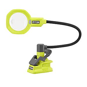 RYOBI 18V ONE+ Magnifying Clamp Light (Factory Blemished, Bare Tool) $14 + $15 Flat-Rate S/H