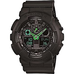 $58.97: Casio Men's GA-100 XL Series G-Shock Quartz 200M WR Shock Resistant Watch