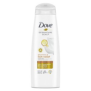 12oz Dove DermaCare Anti Dandruff Shampoo $1.90 w/ S&S + Free S&H w/ Prime