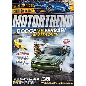 Motor Trend Magazine- 4 years for $12