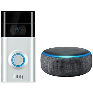 Ring Video Doorbell Pro + Echo Dot 3rd Gen Smart Speaker w/ Alexa $170 + Free S/H