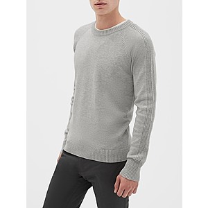 Extra 50% Off Clearance + 15% Off: Men's Raglan Sweater $6.40 & More + Free S/H $50+