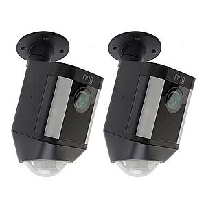 2-Pack Ring Spotlight Cam with Ring Assist+ (Black) $200 + Free Shipping