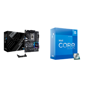 Intel Core i5-12600K Processor + ASRock Z690 Pro RS DDR4 ATX Intel Motherboard - $244.98 AC