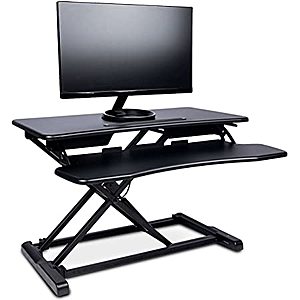 32" TechOrbits Sit-to-Stand Desk Riser Converter w/ Gas Springs (Used, Like New) $35.70 + Free Shipping