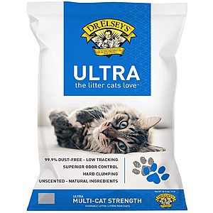 40-lbs Dr. Elsey's Ultra Premium Clumping Cat Litter $13.50