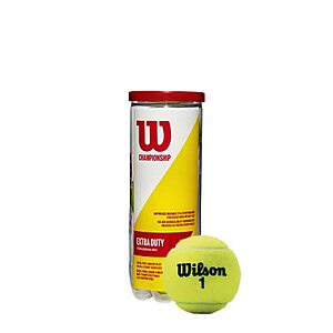WILSON Championship Tennis Balls - Extra Duty, Single Can (3 Balls) $2.87