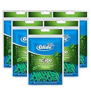Oral-B Complete Glide Dental Floss Picks (75-Count/6-Pack) - 11.29 @Amazon $11.29