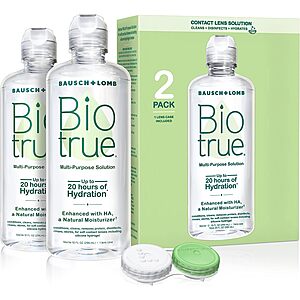 2-Pk 10-Oz Bausch + Lomb Biotrue Soft Contact Lens Multi-Purpose Solution $10.10 ($5.05 Ea) w/ S&S + Free Shipping w/ Prime or on $25+