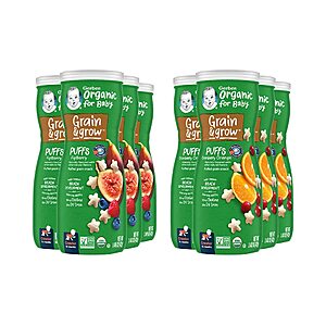 8-Count 1.48-Oz Gerber Baby Snacks Organic Puffs (Cranberry Orange & Fig Berry) $11.25 ($1.41 Ea.) w/ S&S + Free Shipping w/ Prime or on $25+