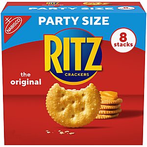 27.4-Oz 8-Stack Ritz Original Party Size Crackers $3.90 w/ S&S + Free Shipping w/ Prime or on $35+