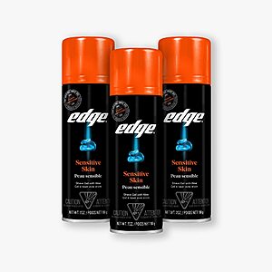 3-Count 7-Oz Edge Shave Gel w/ Aloe (Sensitive Skin) $6.80 ($2.26 Ea) w/ S&S + Free Shipping w/ Prime or on $35+