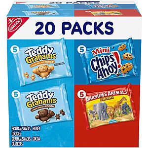 Nabisco Snack Variety Packs: 20-Ct Fun Shapes $6.17, 30-Ct Sweet Treats $8.38 & More w/ Subscribe & Save