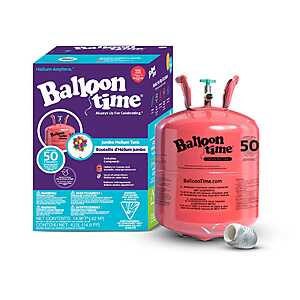Balloon Time Jumbo Helium Tank w/ Spool White Ribbon $30 + Free Store Pickup at Michaels