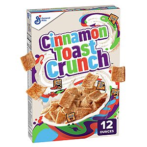 12-Oz Cinnamon Toast Crunch Breakfast Cereal $1.60 w/ Subscribe & Save
