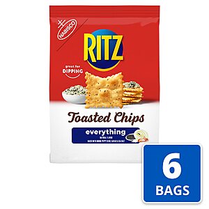 RITZ Everything Toasted Chips, 6-8.1 oz Bags~$14 @ Amazon~Free Prime Shipping!