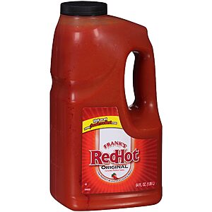 Frank's RedHot Original Hot Sauce, 64 fl oz~$7.78 @ Amazon~Free Prime Shipping!
